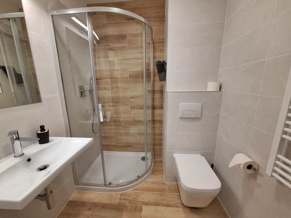 Shower, Toilet, Bathroom, towels