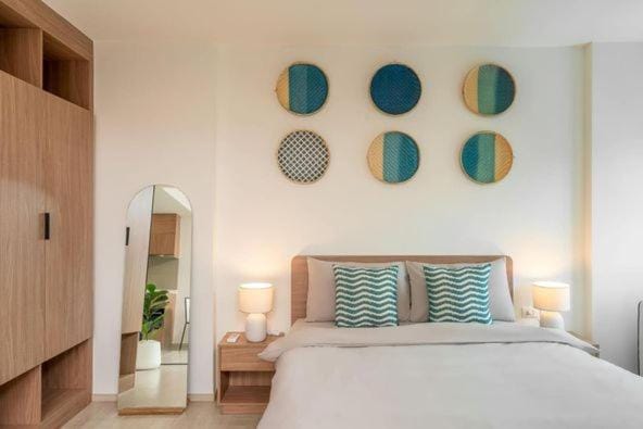 Bed, Photo of the whole room, Bedroom, wardrobe