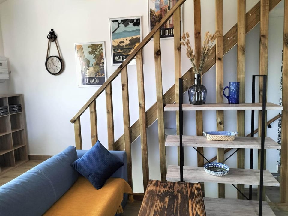 "Les Bambous" studio cosy climatisé au calme de 37 m2 parking gratuit à Argelès sur mer Apartment in Argeles-sur-Mer