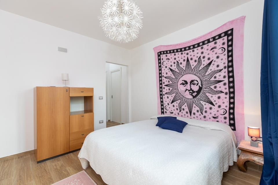 Bed, Photo of the whole room, Bedroom, towels, wardrobe