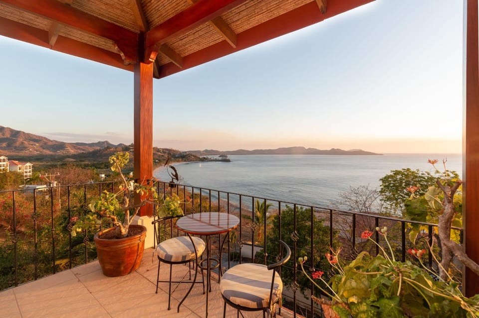 Patio, Day, View (from property/room), Balcony/Terrace, Dining area, Mountain view, Sea view