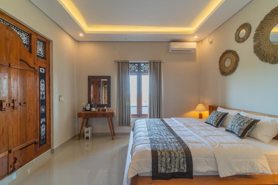 Bed, Bedroom, air conditioner