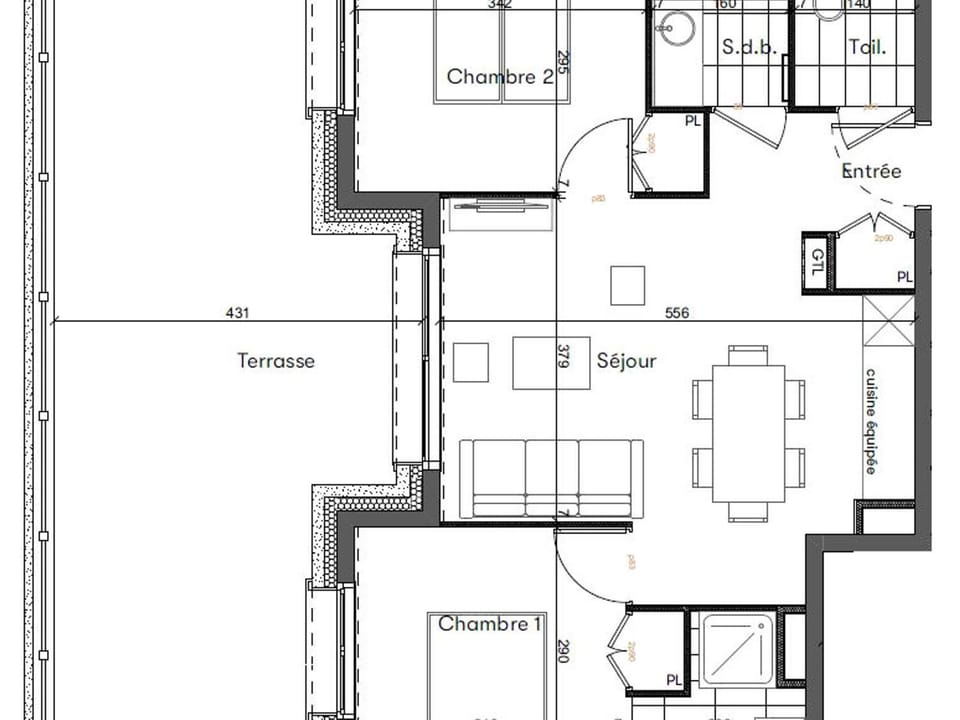 Superbe appartement 3 pièces avec terrasse et parking, Les Saisies - FR-1-293-375 Apartment in Villard-sur-Doron