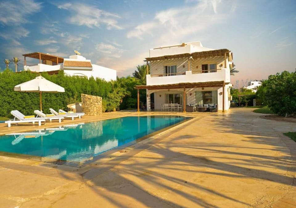 Property building, Patio, Pool view, Swimming pool