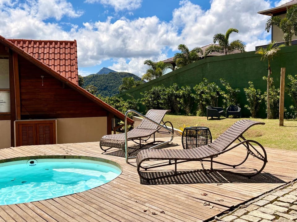 Spring, Natural landscape, Garden view, Mountain view, Swimming pool, sunbed