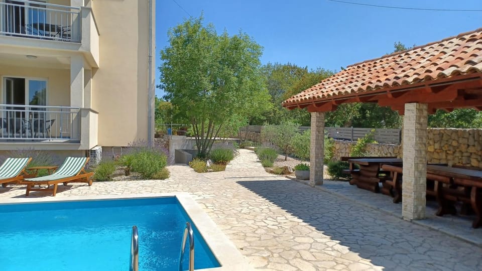 Garden, Garden view, Pool view, Swimming pool, sunbed
