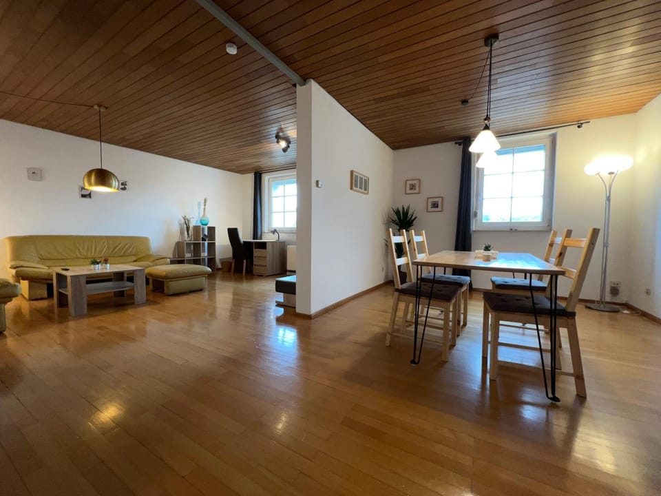 Living room, Seating area, Dining area