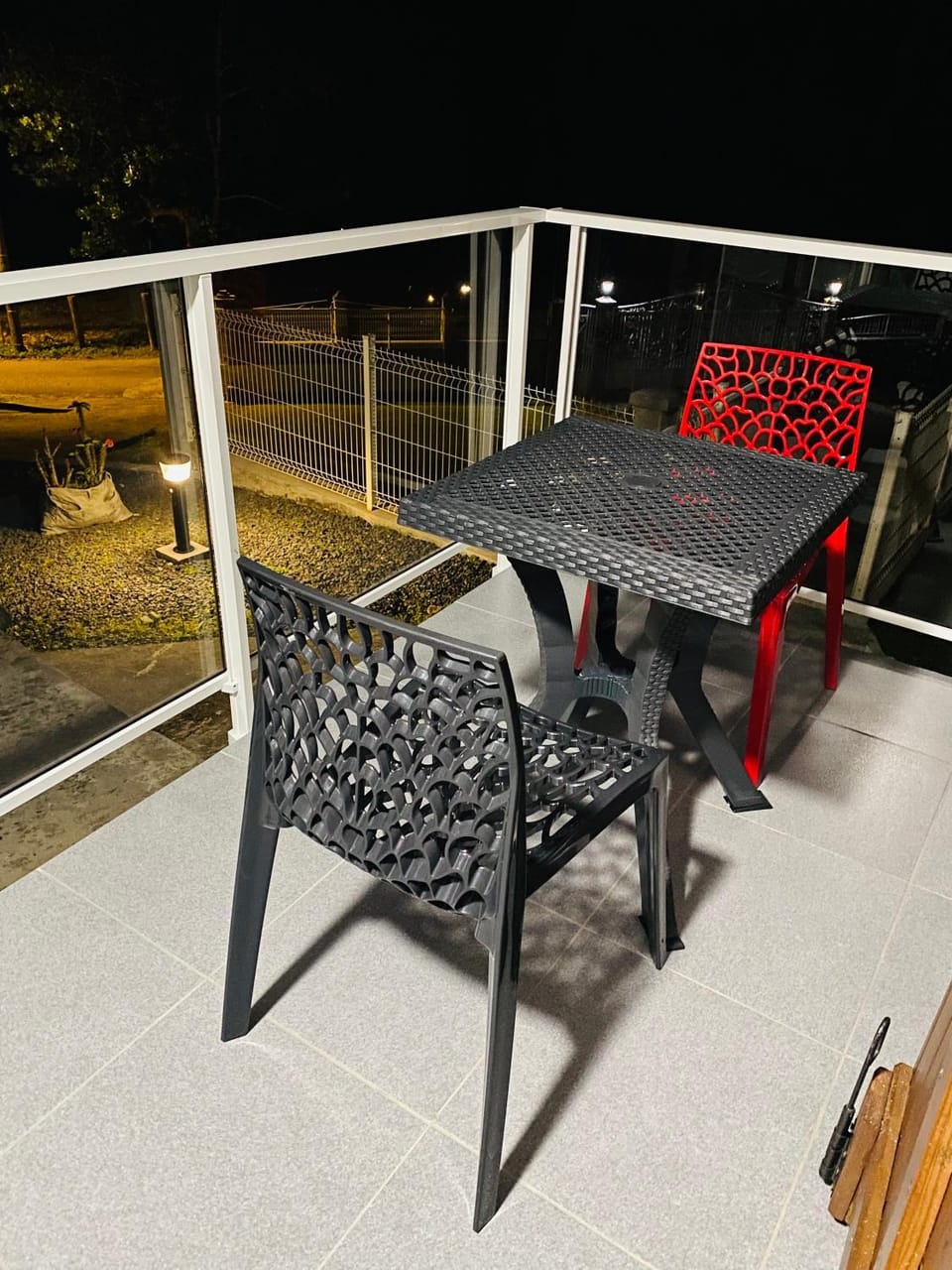 Night, View (from property/room), Balcony/Terrace