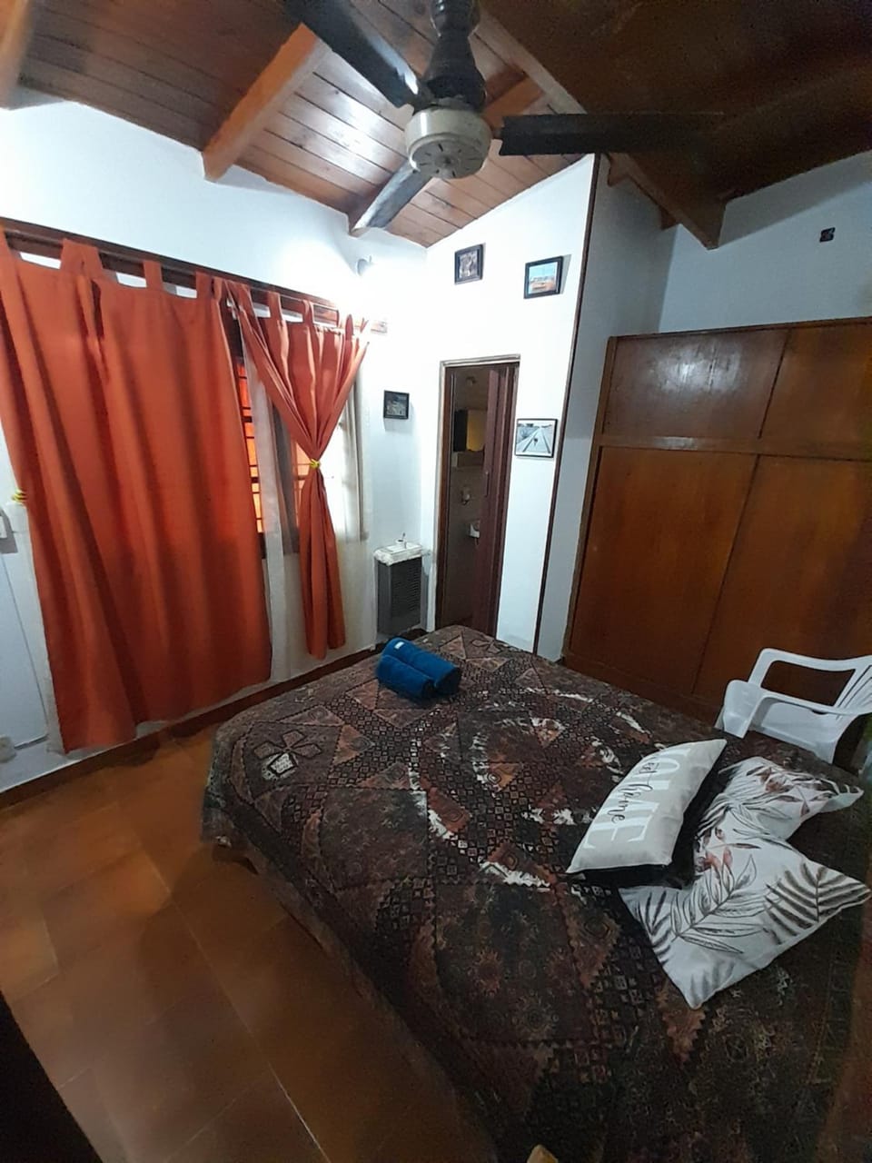 Bed, Photo of the whole room, Bedroom, towels, wardrobe