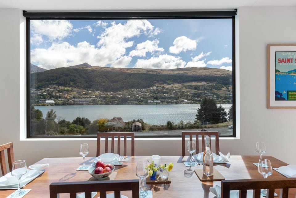 Natural landscape, Dining area, Lake view, Mountain view