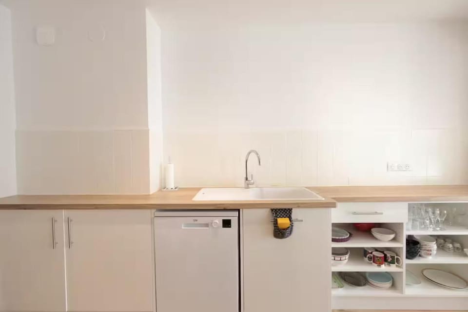 Kitchen or kitchenette, dishwasher
