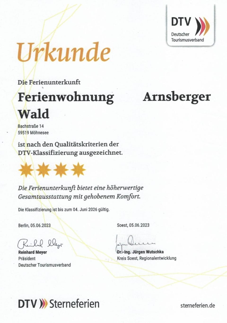 Ferienwohnung Arnsberger Wald Apartment in Möhnesee