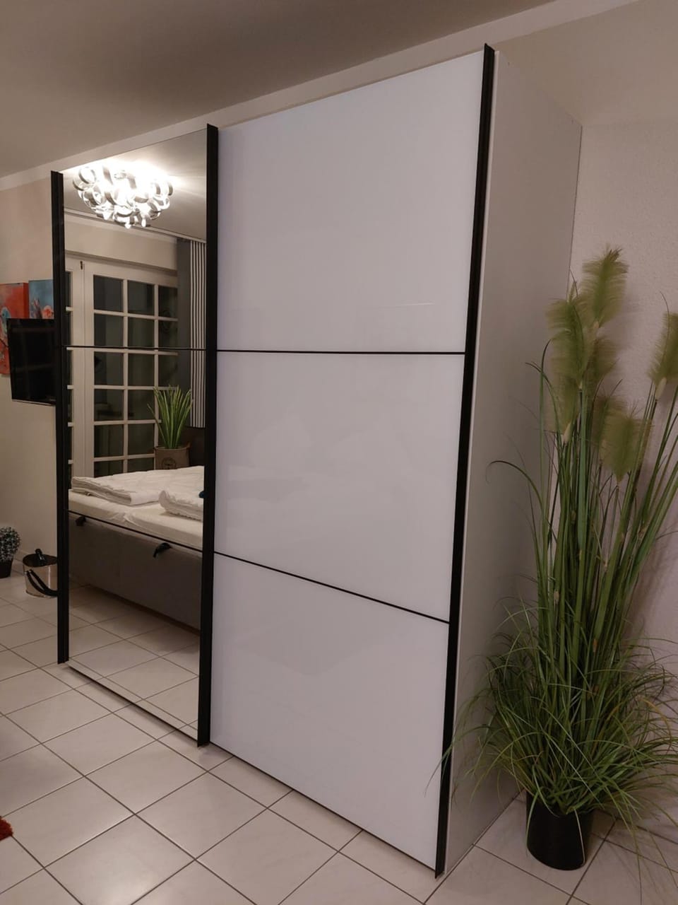 Photo of the whole room, wardrobe