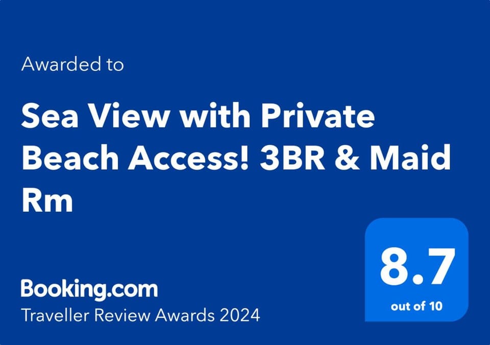 Sea View with Private Beach Access! 3BR & Maid Rm Apartment in Dubai