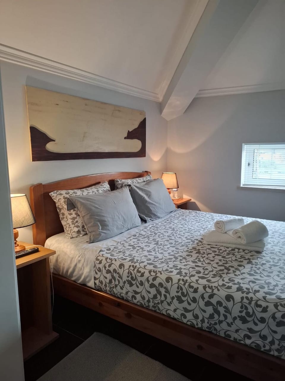 Bed, heating, wardrobe