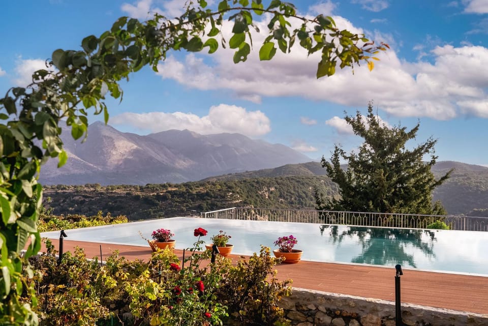 Spring, Day, Natural landscape, Mountain view, Pool view, Swimming pool