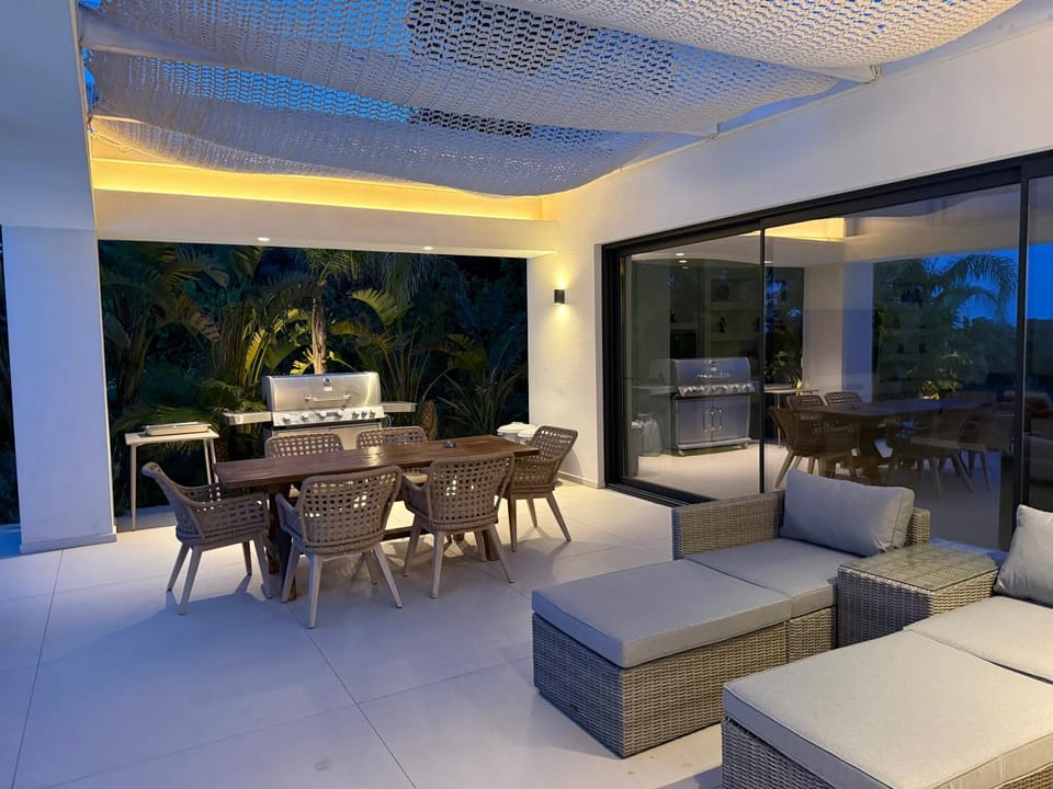 Patio, Seating area, Dining area