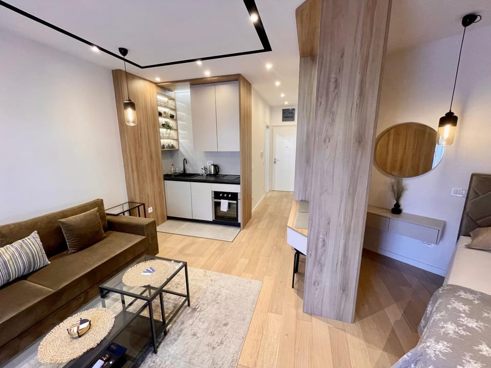 Bed, Kitchen or kitchenette, Living room, Photo of the whole room, Seating area, Bedroom