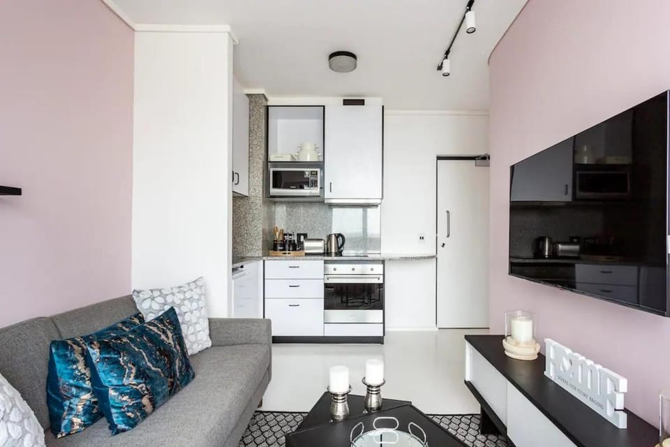 Living room, kitchen