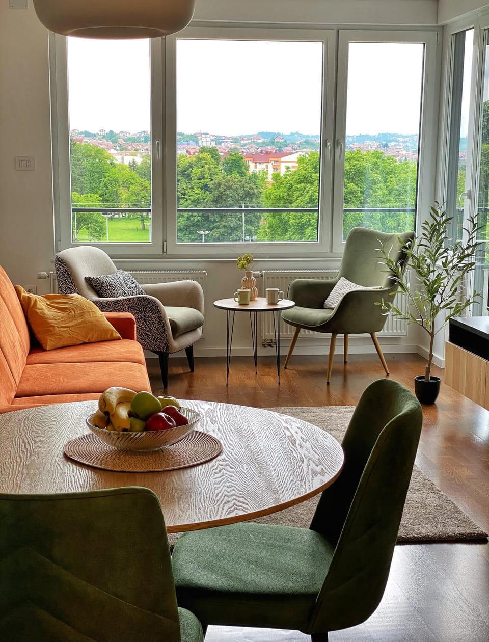 Living room, City view