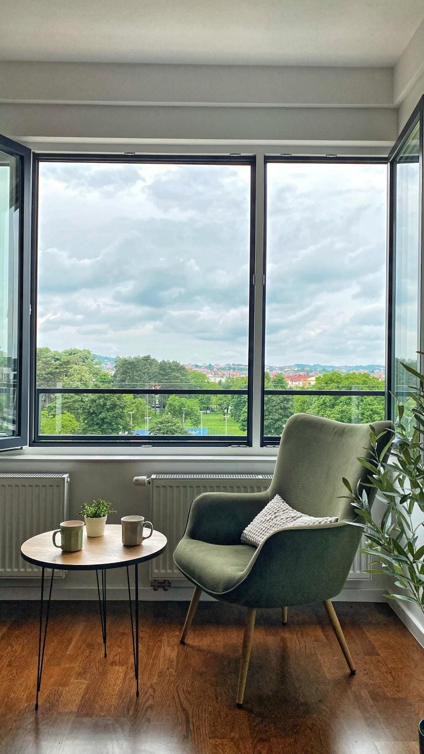 Living room, City view