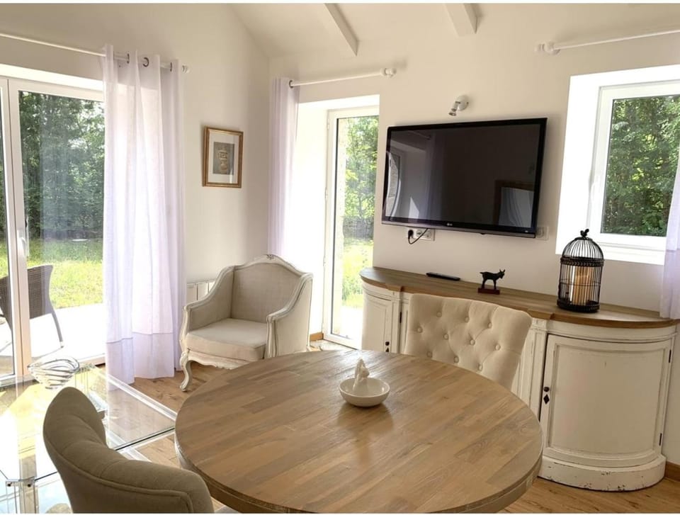 TV and multimedia, Kitchen or kitchenette, Living room, Seating area, Dining area