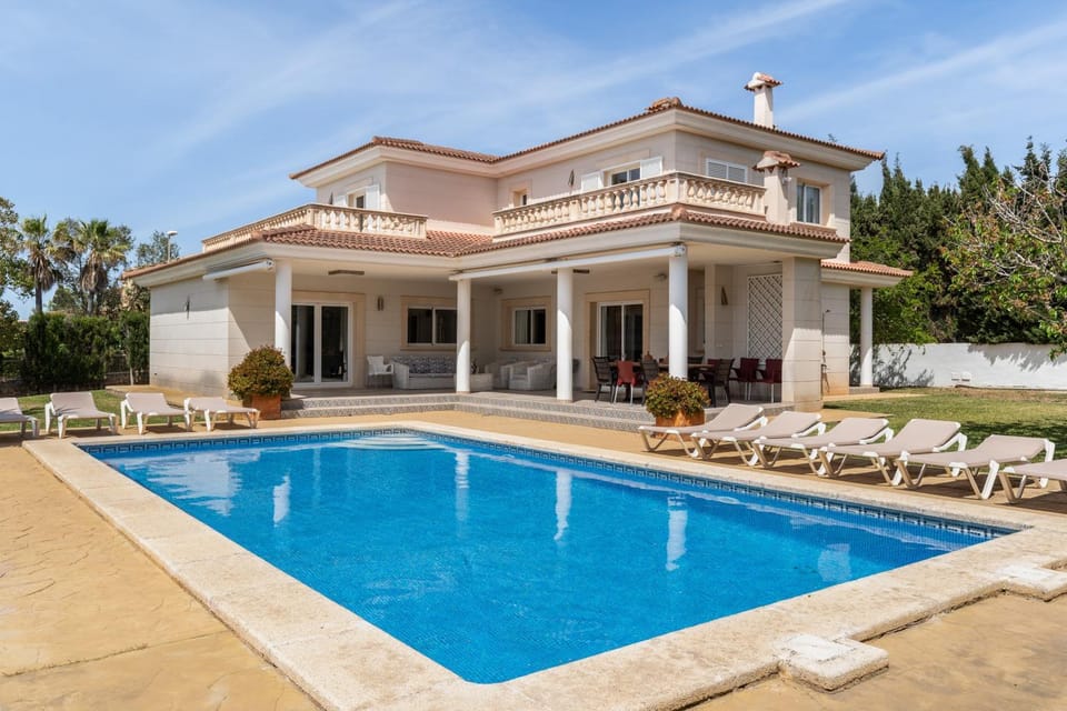 Property building, Living room, Swimming pool
