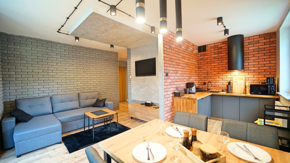Kitchen or kitchenette, Living room
