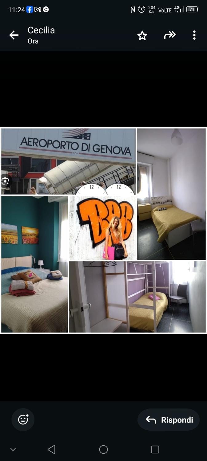 Trilocale Cecilia's Studio Apartment in Genoa