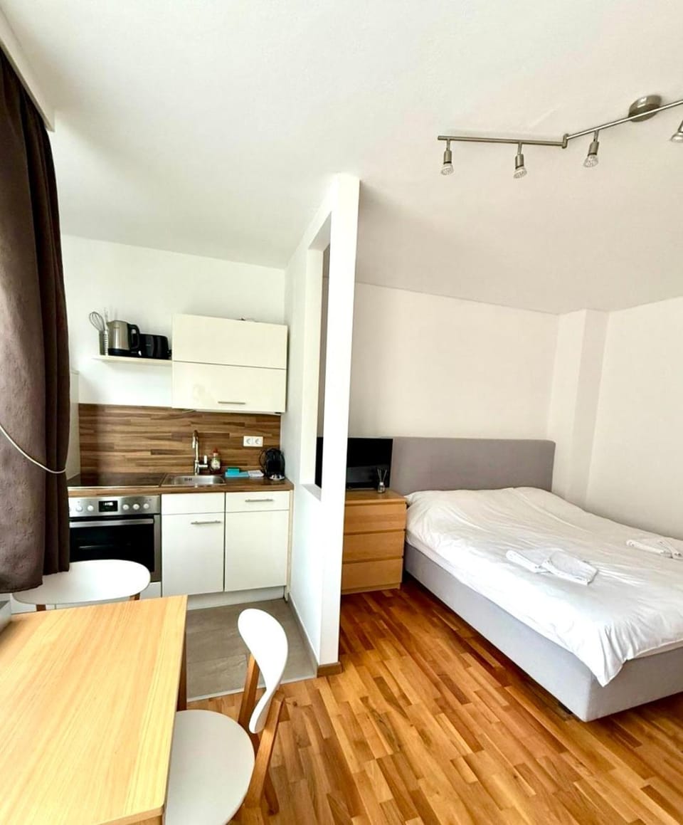 Bed, stove
