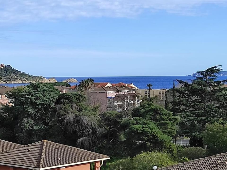 VUE MER- BEAU STUDIO-pour 2 personnes-Classé 3 étoiles -TERRASSE ABRITEE - Wi-Fi - CLIMATISATION - PARKING GRATUIT Apartment in Le Lavandou