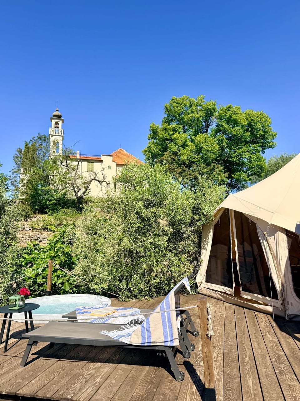 Stecadó Glamping Luxury tent in Liguria