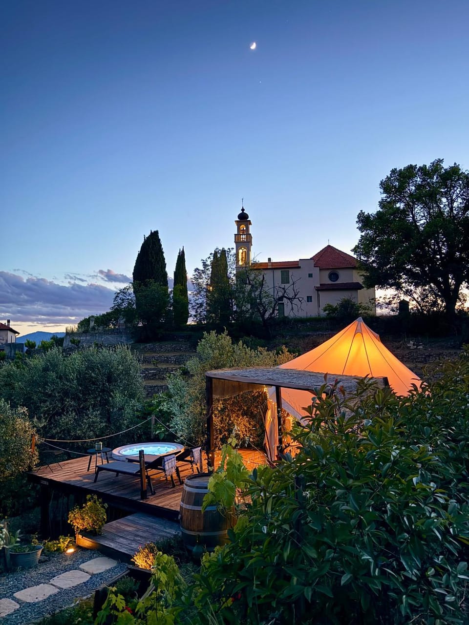 Stecadó Glamping Luxury tent in Liguria
