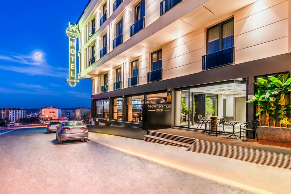 Property building, Night, City view, Parking