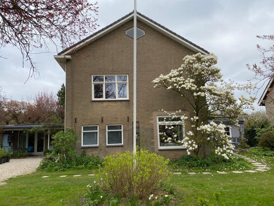 Property building, Spring, Day, Garden, Garden view
