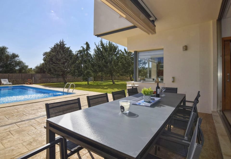 Property building, Living room, Swimming pool
