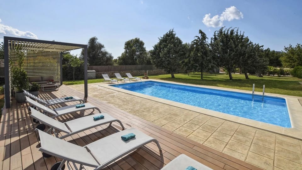 Property building, Living room, Swimming pool