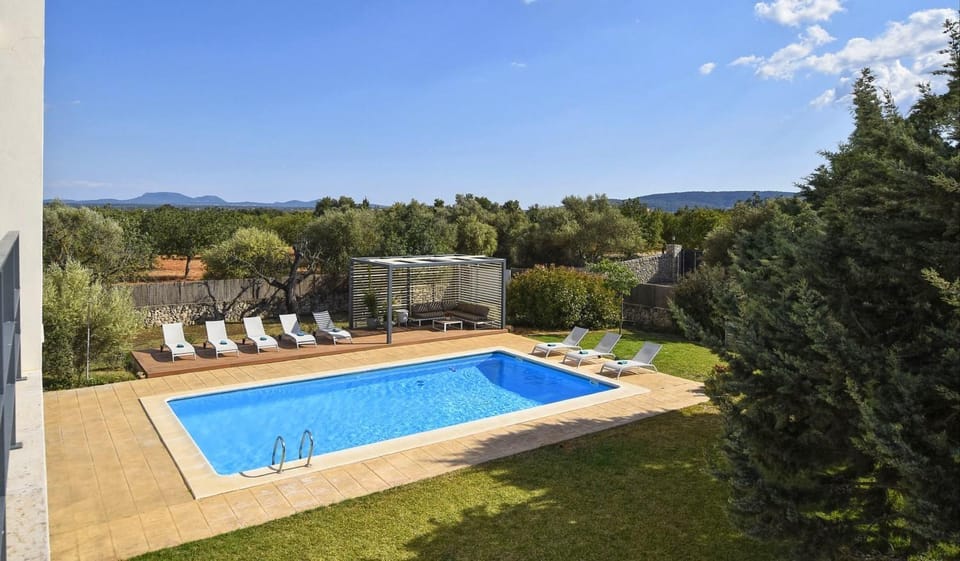Property building, Living room, Swimming pool