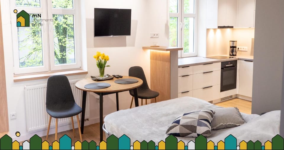 Bed, TV and multimedia, Kitchen or kitchenette, Photo of the whole room, Dining area, Bedroom