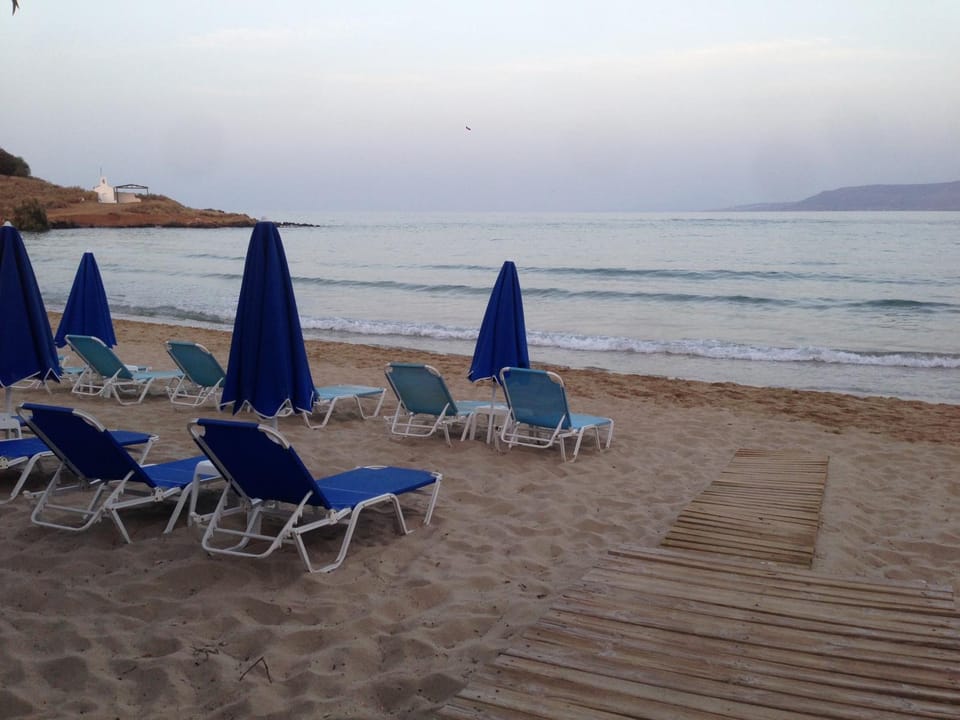 Beach, Sea view, sunbed