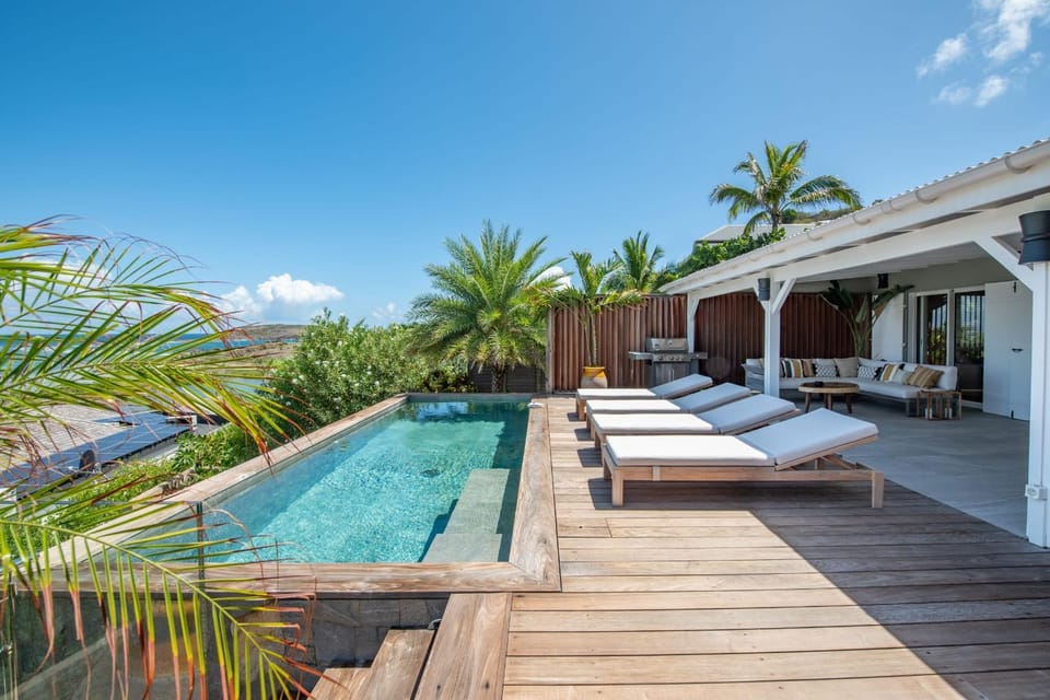 Patio, Natural landscape, Garden, Garden view, Pool view, Swimming pool, sunbed