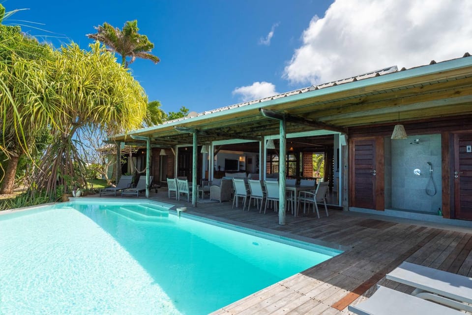 Patio, Day, Pool view