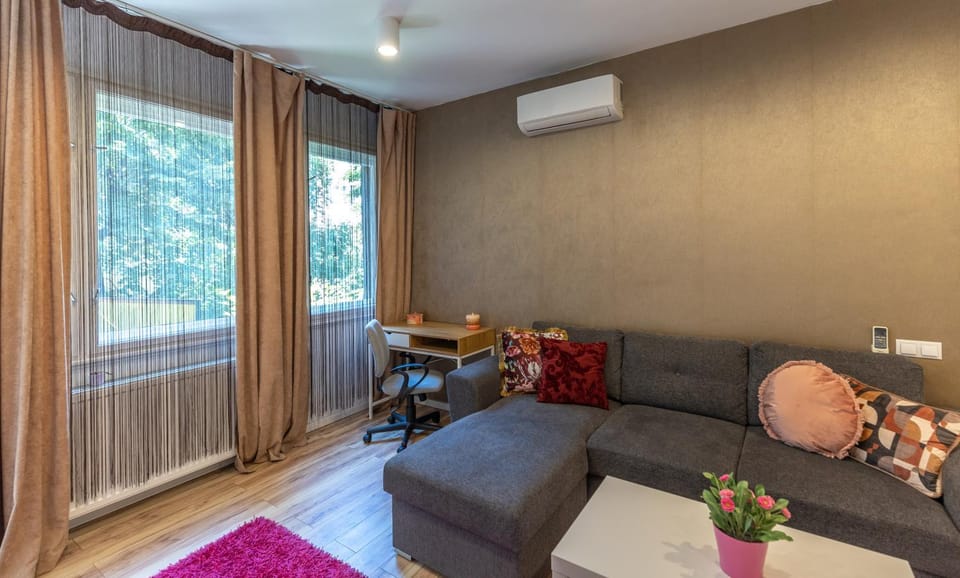 Living room, Seating area, air conditioner