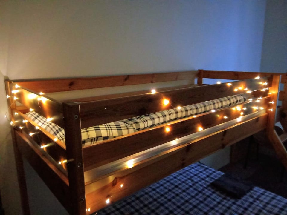Bed, Decorative detail, Decorative detail, Bedroom, bunk bed