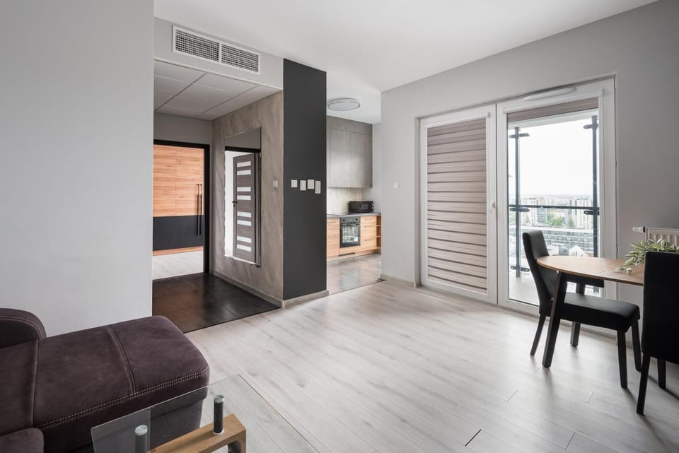 Kitchen or kitchenette, Living room, Seating area