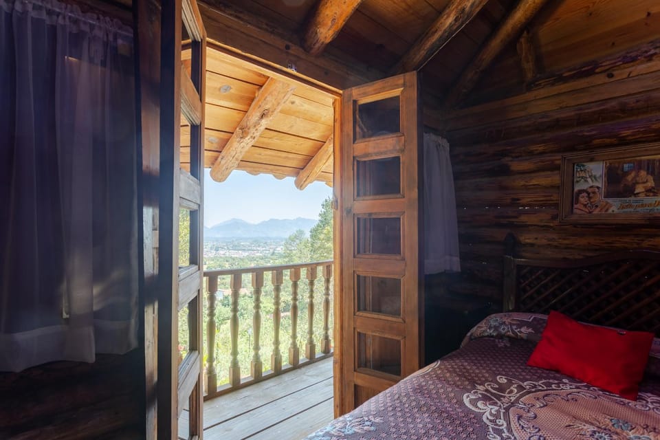 Bed, View (from property/room), Balcony/Terrace, Photo of the whole room, Bedroom