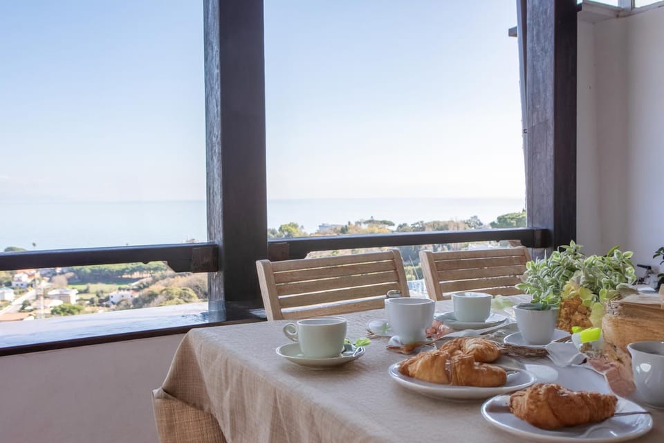 Natural landscape, View (from property/room), Balcony/Terrace, Food and drinks, Dining area, Food, Sea view, Breakfast, Continental breakfast, Lunch, Drinks