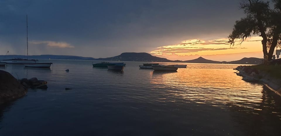 Nearby landmark, Natural landscape, Fishing, Lake view, Mountain view, Sunset
