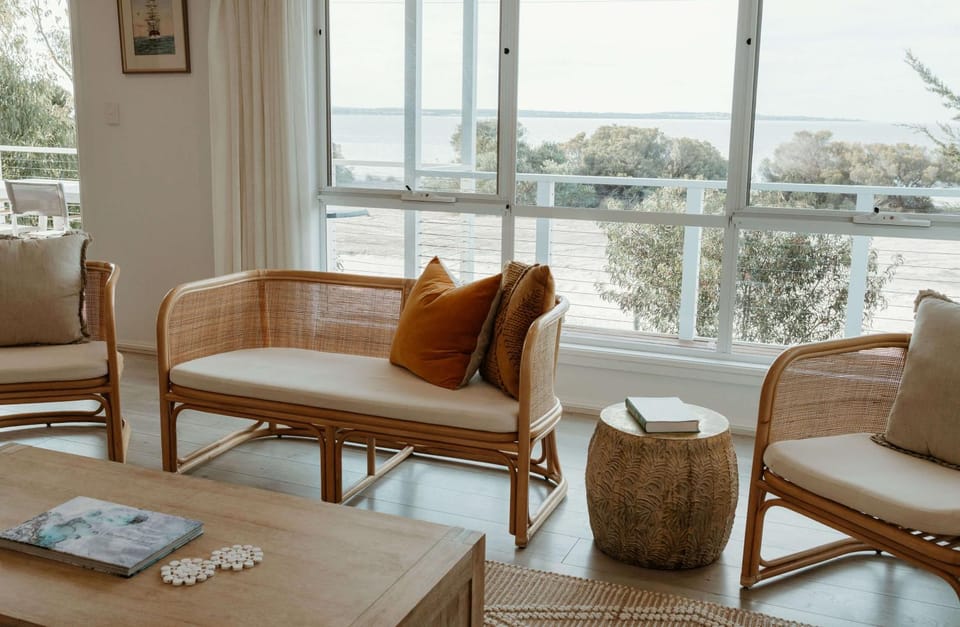 View (from property/room), Living room, Sea view