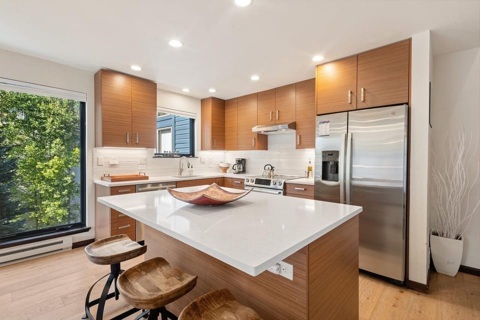 Big & Bright Hidden Gem with Garage, Hot Tub, Lux Kitchen condo Apartment in Telluride